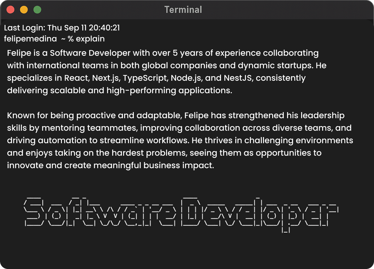 Foto Image de Felipe Medina Frontend Developer, Portafolio de Felipe Medina